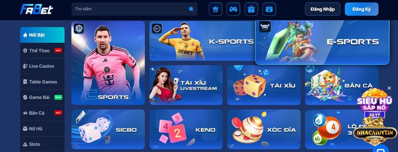 Các lý do làm nên sự nổi tiếng của nhà cái Fabet 