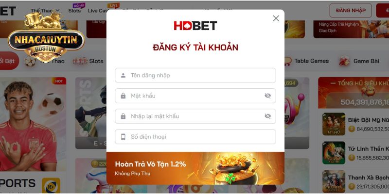 Hướng dẫn tạo tài khoản cá cược tại nhà cái