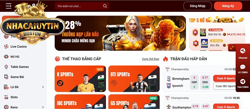 Min88 - Nhà cái cá cược uy tín hàng đầu cho người chơi Việt