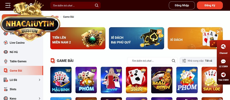 Min88 có siêu nhiều sảnh cược hấp dẫn, ấn tượng